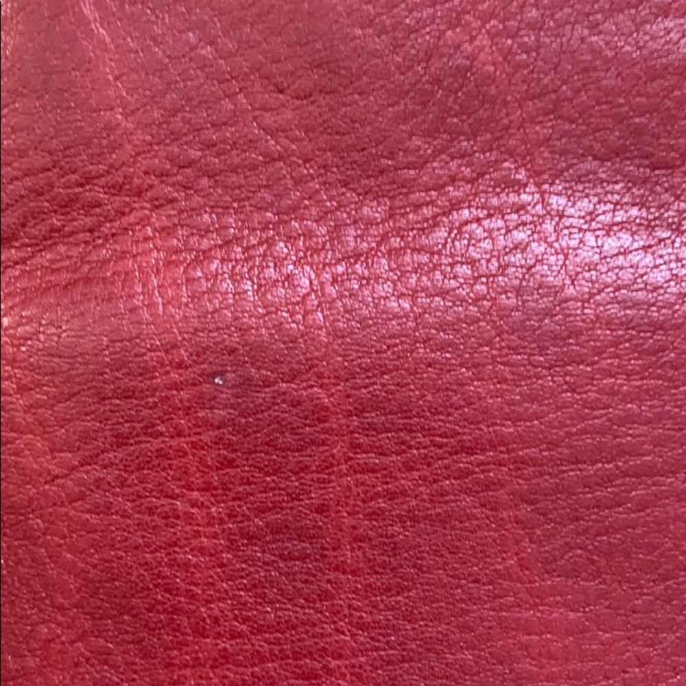 Small Red Leather Fossil Bag - Picture 6 of 16